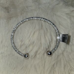 Banana Republic Silver Textured Bracelet